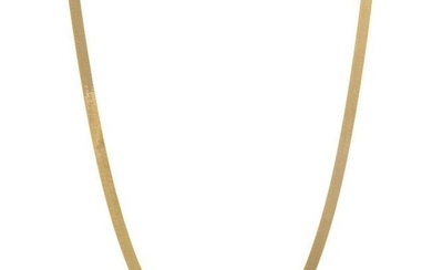 A Herringbone Chain in 14K Yellow Gold