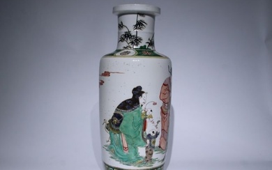 A Large Chinese Wucai Porcelain Vase