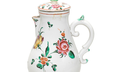 A Lodi faience milk jug and cover