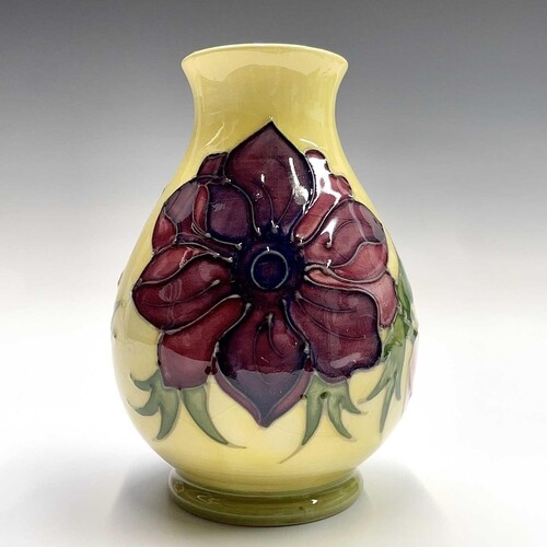 A Moorcroft 'Yellow Anemone' pattern vase, painted and impre...