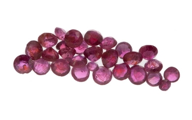 **A PARCEL OF UNMOUNTED RUBIES