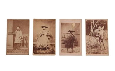 A SET OF RARE ANTIQUE 1880S JAPANESE PHOTOS