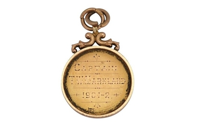 A Victorian 15 carat gold golf prize medal, Birmingham