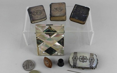 A Victorian Mother of Pearl card case