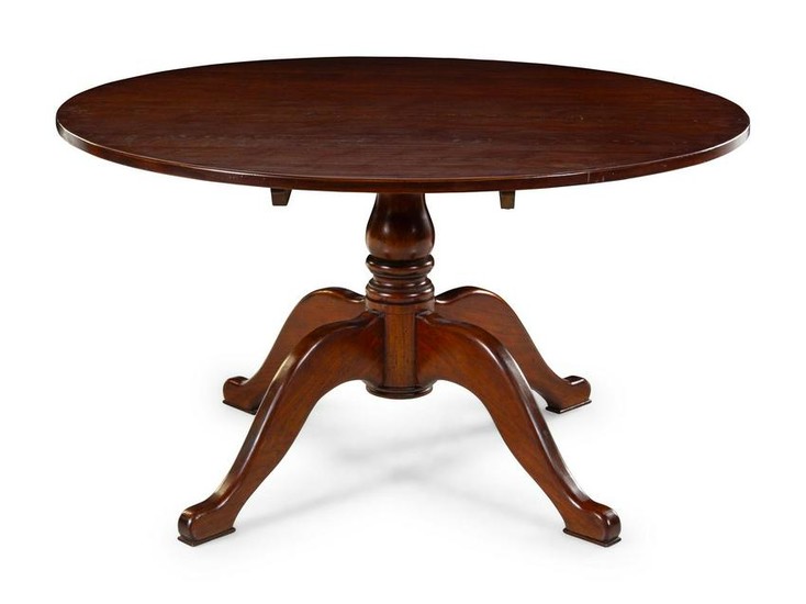 A Victorian Style Mahogany Pedestal Table