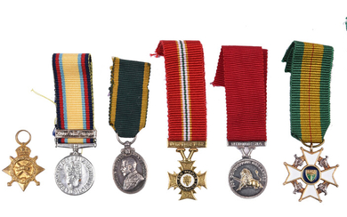 A collection of dress miniature medals