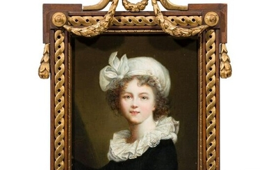 A fine probably German portrait of a young female