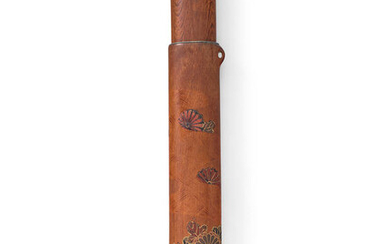 A lacquered-wood kiseruzutsu (pipe case) Meiji era (1868-1912), late 19th...