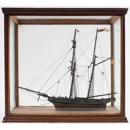 A late 19th/early 20th century model of the schooner 'Anne'...