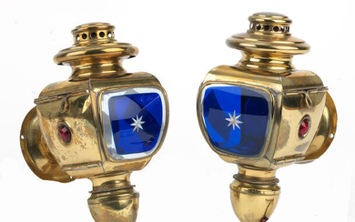 A pair of Model 176 electric opera lamps, believed French