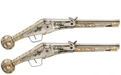 A pair of long wheellock pistols by Peter Danner