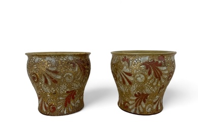 A pair of small late 19th century Doulton Slater's Patent ja...