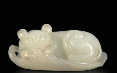 A white jade group, China, Qing Dynasty