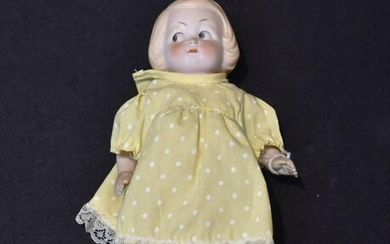 ALL BISQUE GERMAN DOLL WITH GOOGLY EYES