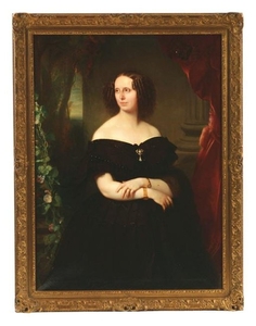 AMERICAN SCHOOL (19th Century) PORTRAIT OF A WOMAN IN