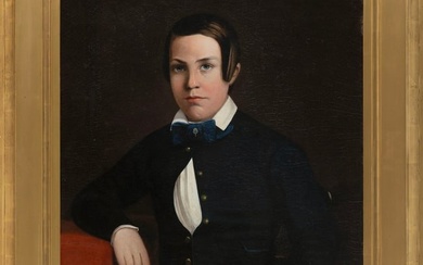 ATTRIBUTED TO ROBERT STREET (Pennsylvania, 1796-1865), Portrait of a young boy., Oil on canvas, 30"
