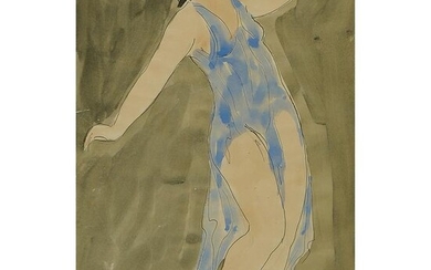 Abraham Walkowitz, Isadora Duncan in Blue