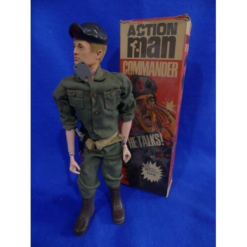 Action Man; A boxed early 1970's Commander 'He Talks' Figure...