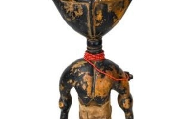 African Ashanti Hand Carved Fertility Sculpture