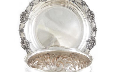 American Sterling Silver Bowl and Serving Tray (2pcs)