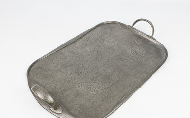 An Archibald Knox for Liberty & Co. 'Tudric' pewter tray - o...