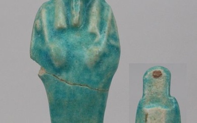 Ancient Egyptian Faience Shabti 11.0 cm. - (11×0×0 cm)