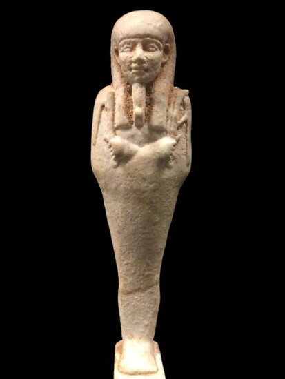 Ancient Egyptian Faience ushabti, 15,5 x 4 cm