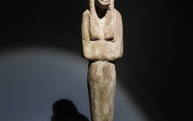 Ancient Egyptian Terracotta New Kingdom, Shabti. Very nice details. 23 cm H. Intact.