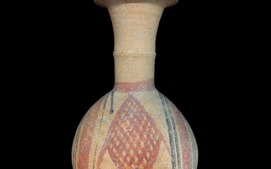 Ancient Greek Pottery mushroom-mouth jug, 26,5 cm. high