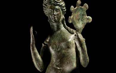 Ancient Roman Bronze Important Aphrodite figure Ex. Christie's 1981. 31,8 cms. Spanish Export License. Published.