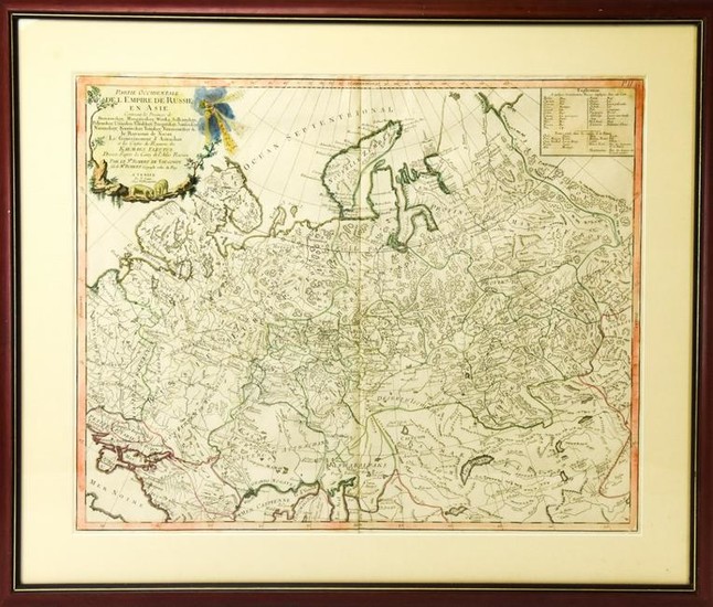 Antique 1757 Vaugondy Map of Russian Empire