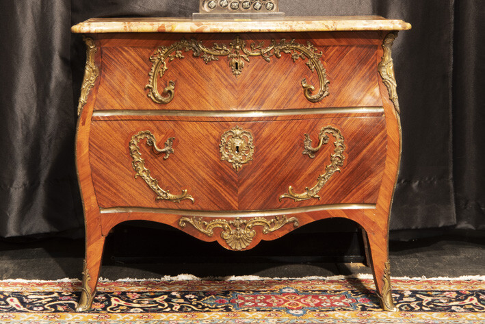 Antique French Louis XV dresser with galloped front...