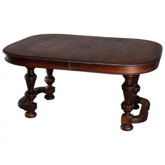 Antique French Renaissance Carved Walnut Dining Table