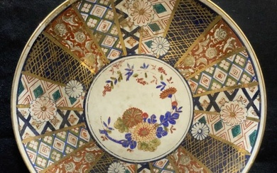 Antique Japanese Imari Gilt Porcelain Plate
