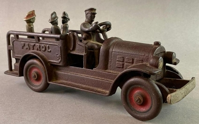 Antique Kenton Cast Iron Fire Patrol Wagon