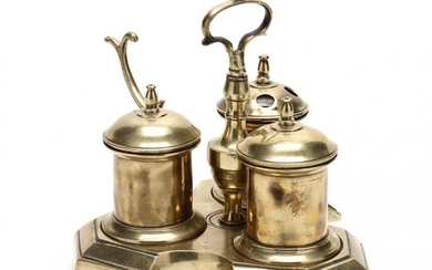 Antique Spanish Brass Standish