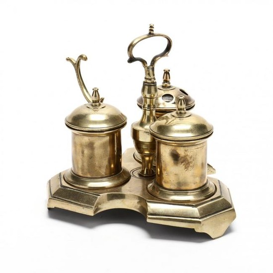 Antique Spanish Brass Standish