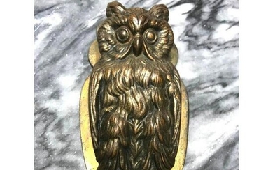 Art Nouveau Bradley And Hubbard Owl Paperclip