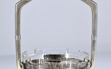 Austrian Art Nouveau Silver Basket 3 OZT