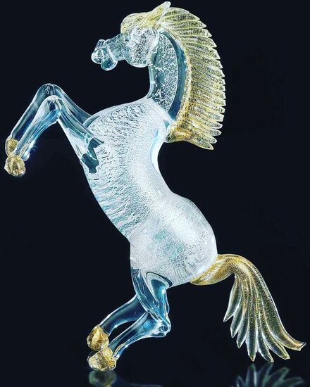 Arte di Murano - Arte di Murano - Blown glass sculpture (1) - .1000 silver, .999 (24 kt) gold, Glass