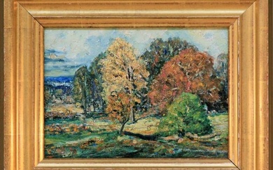 Artist Unknown (19th Cent.) Fall Landscape