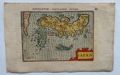 Asia, Map - Japan; P. Bertius - Japan - 1601-1620