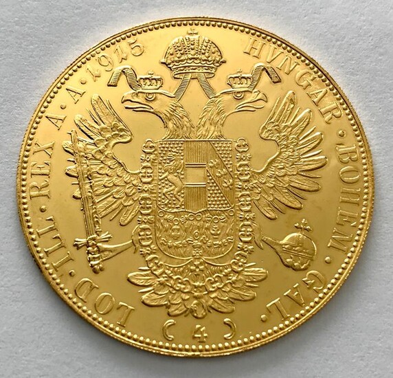 Austria - 4 Dukat 1915 (Restrike) - Franz Joseph I.- Gold