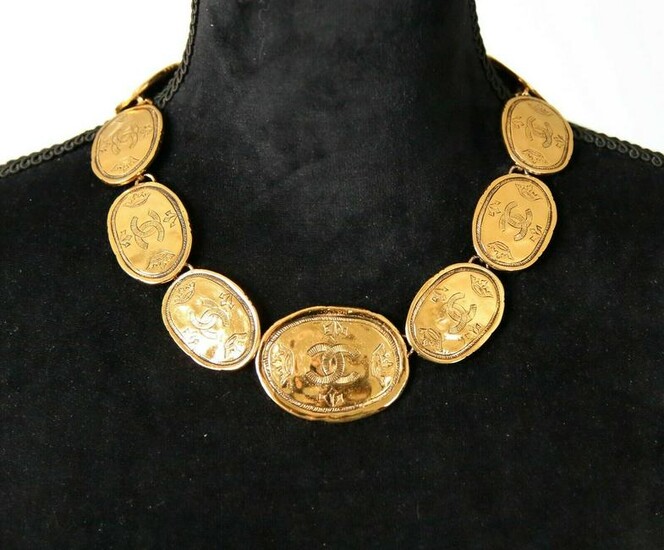 Authentic Chanel Rare 80s COCO Necklace/Choker