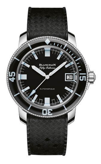 BLANCPAIN FIFTY FATHOMS BARAKUDA FOR ONLY WATCH This unique timepiece reinterprets the aesthetic codes of the original from the late 1960s, while making the most of the technical innovations stemming from Blancpain’s longstanding experience.