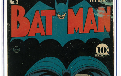 Batman #3 (DC, 1940) CGC GD 2.0 Brittle pages....