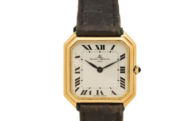 Baume & Mercier. An 18K gold manual wind wristwatch Baume...