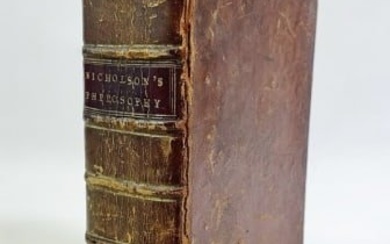 Book, Nicholson's Natural Philosophy, Phila 1788