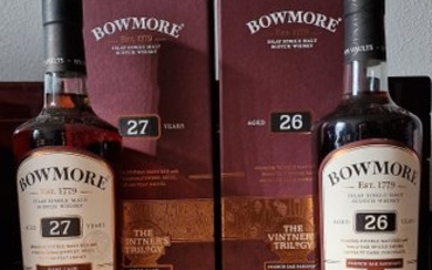 Bowmore - The Vintner's Trilogy 26 years old & 27 years old - Original bottling - 700ml - 2 bottles