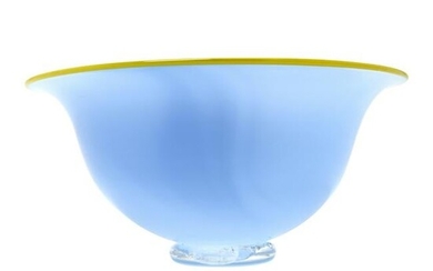British Contemporary Studio Blown Glass Bowl.